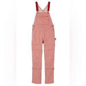 NEW Duluth Trading Company Women’s Gardening Overalls -red stripe size M